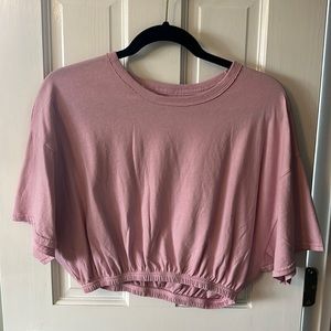 Offline by Aerie Pink Crop Top Size Small